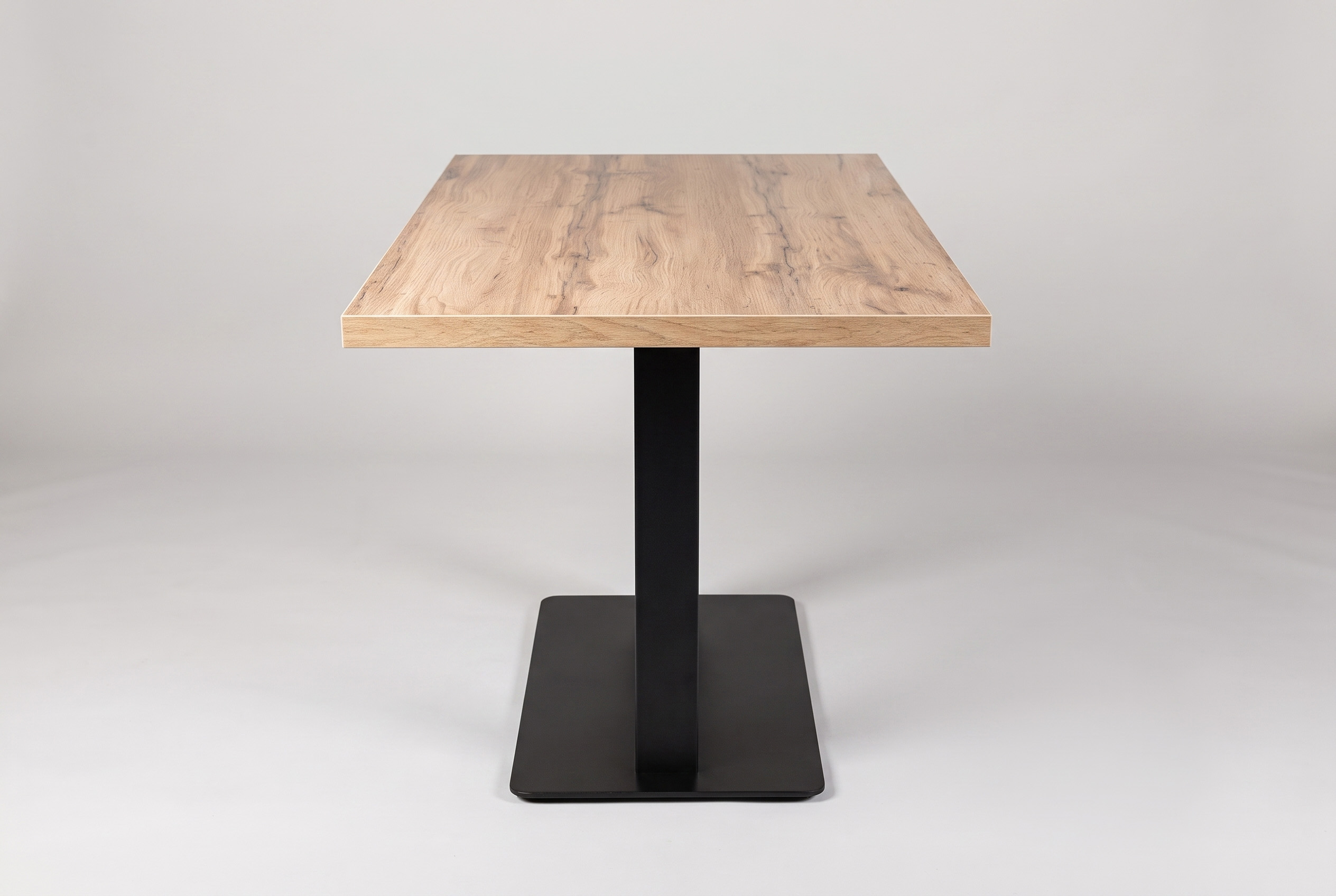 Tisch Andora 100x80cm Eiche Restauranttisch Bistrotisch Gastrotisch Tischbein Schwarz-ING10464