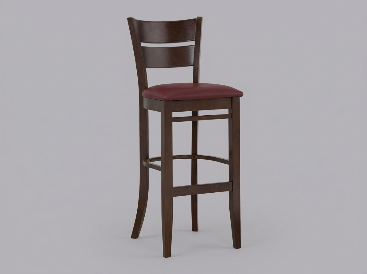 Chaise Tabouret de bar Grace marron foncé Chaises de restaurant Hôtel Bistro