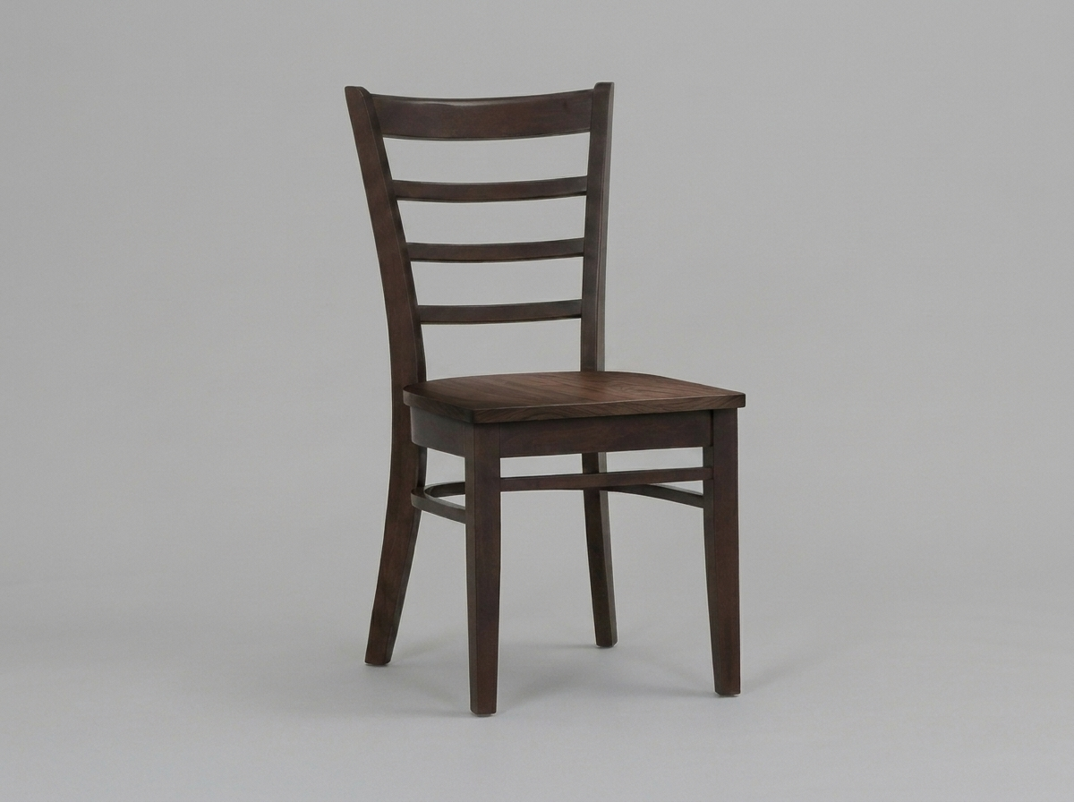 Chaise bistrot de restaurant Lily Gastro similicuir rouge, marron et beige