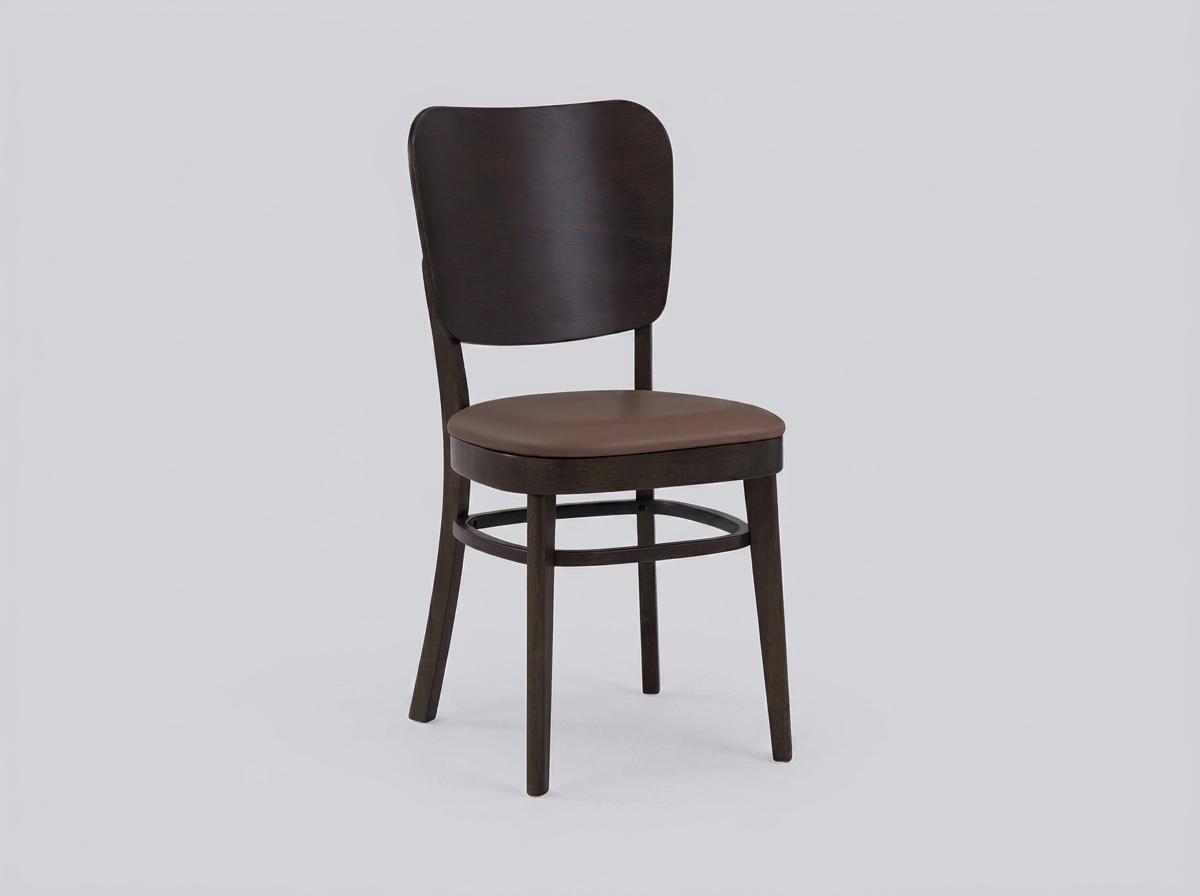 Chaise Mara Cocoa Restaurant Hotel Bistro Rouge foncé Similicuir