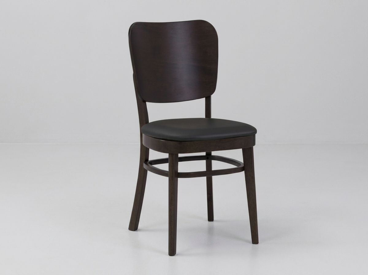 Chaise Mara Cocoa Restaurant Hotel Bistro Rouge foncé Similicuir