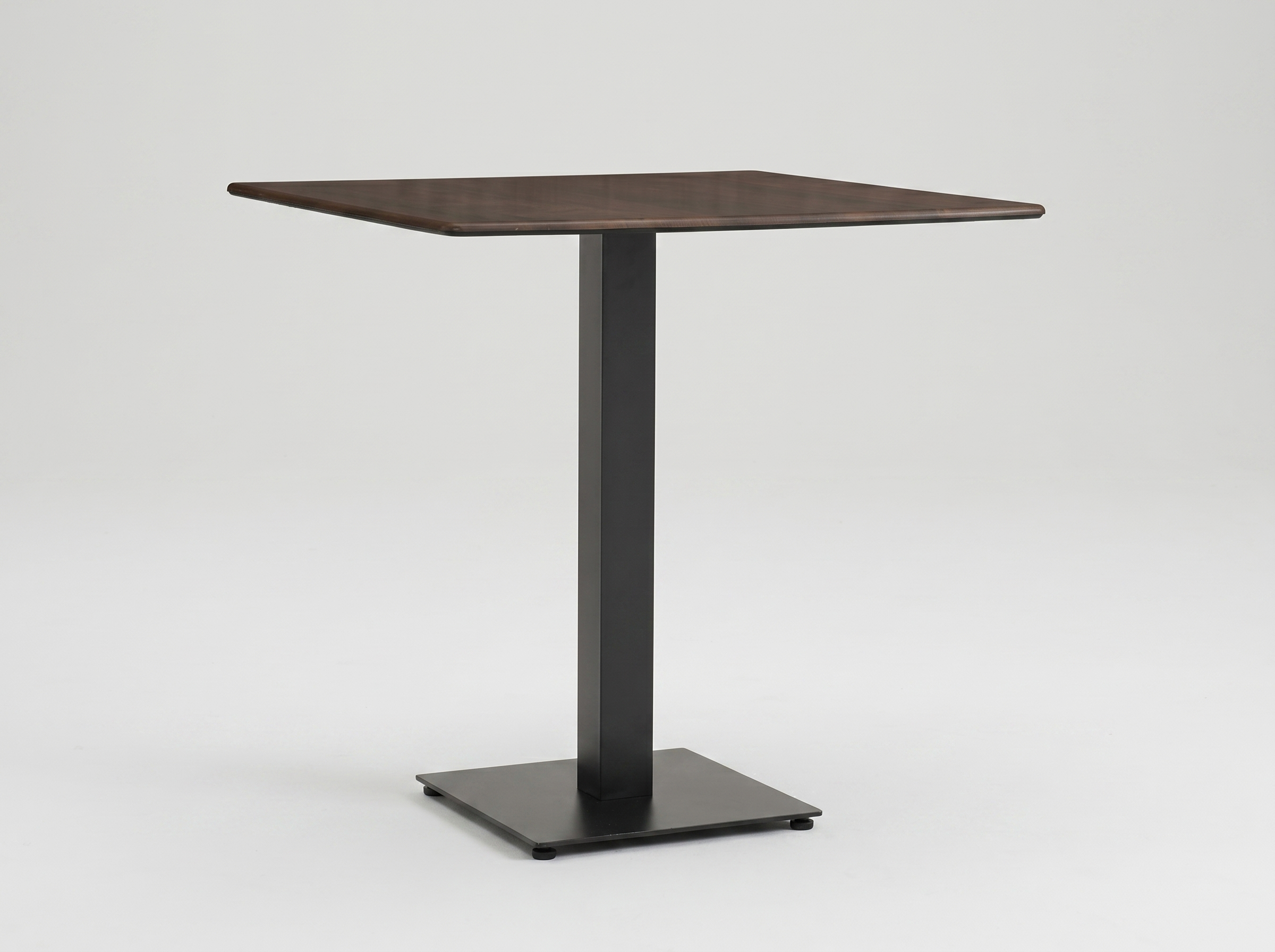 Table d'extérieur Catania en 60x60cm noyer Extérieur Compact HPL Plateau de table
