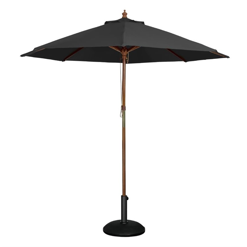Parasols Parasols professionnels Gastro Noir Rond