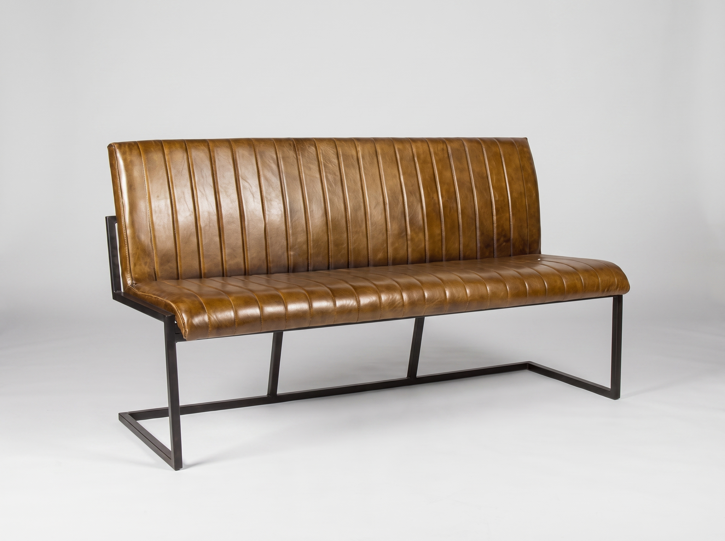 Gastrobank Cognac Braun Old English cuir véritable