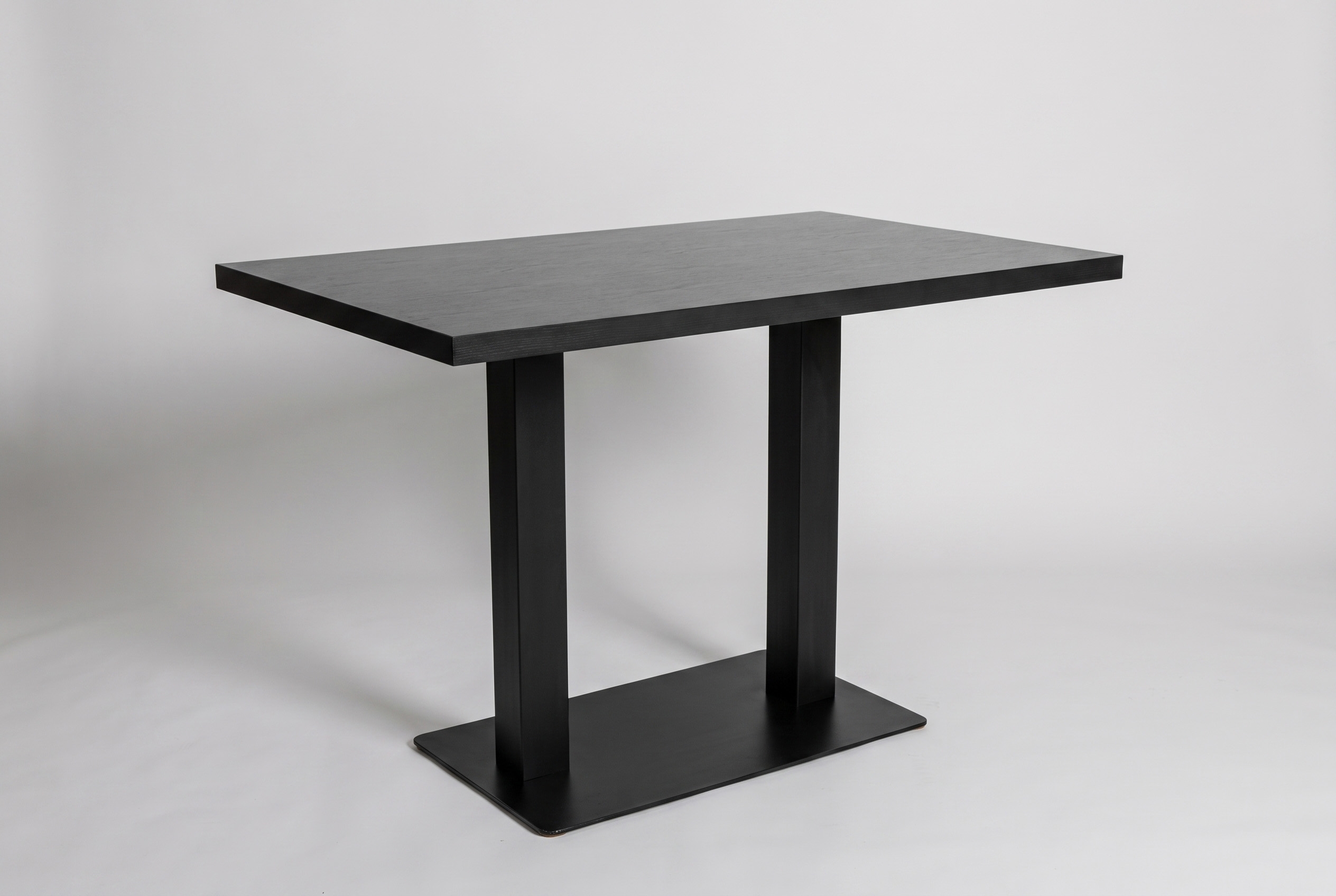 Table Salo 100x80cm Noir Table de restaurant Table de bistrot