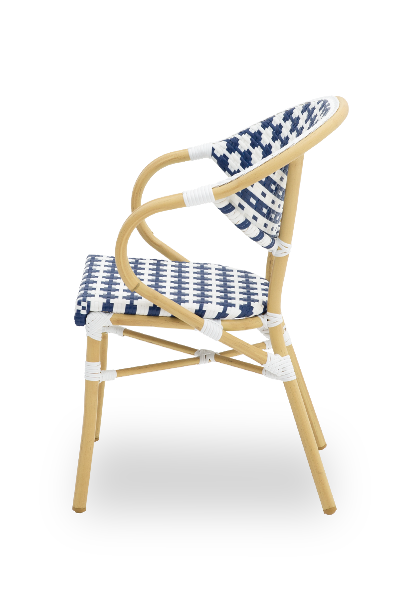 Stuhl Udine in Farbe Blau aus Technorattan Outdoor-ING10888 Stuhl Udine in Farbe Blau aus Technorattan Outdoor-ING10888