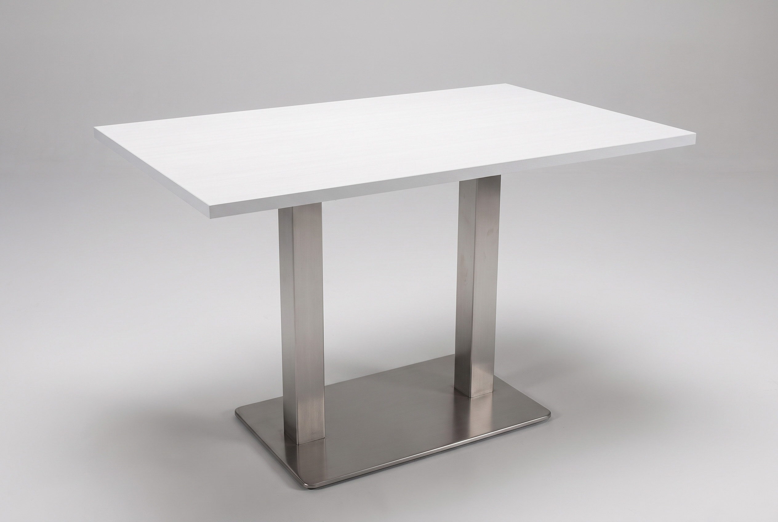Tisch Bergamo 120x80cm Weiss Restauranttisch Bistrotisch Gastrotisch-ING10520M