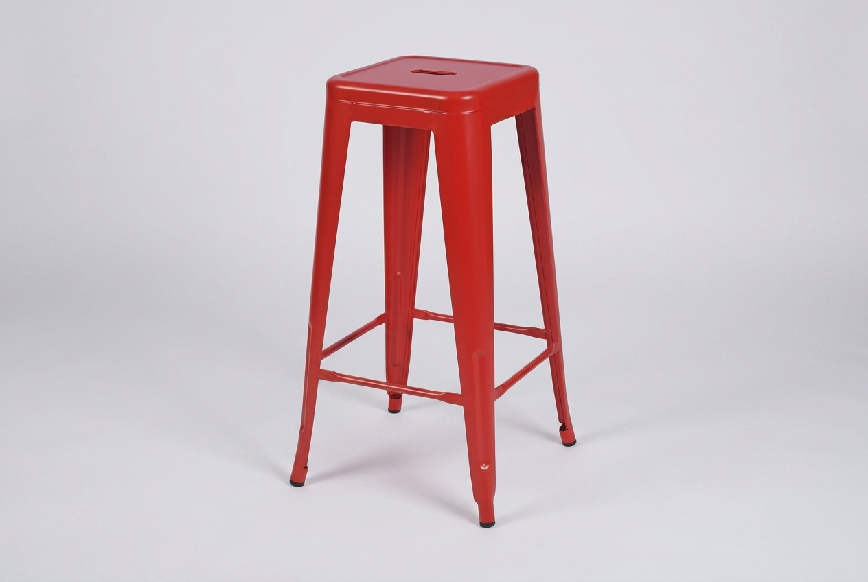 Tabouret de bar en acier Steel Colore