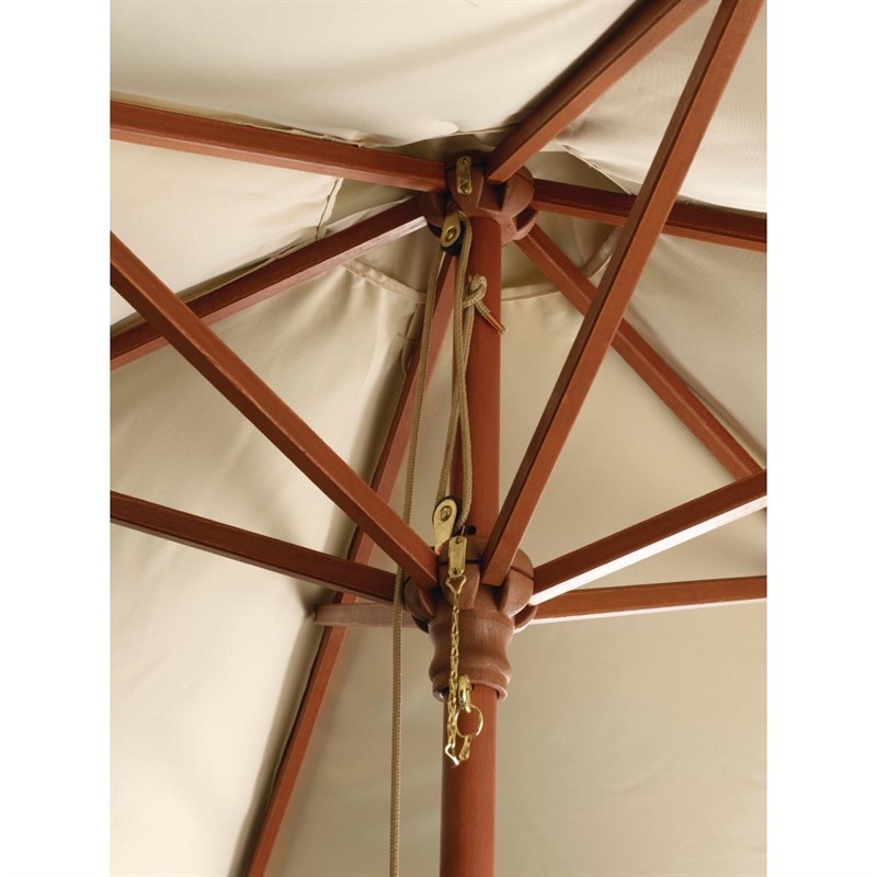 Sonnenschirm Outdoor Schirm Trekkingschirm Creme Rund 2,5m-ING10674 Sonnenschirm Outdoor Schirm Trekkingschirm Creme Rund 2,5m-ING10674
