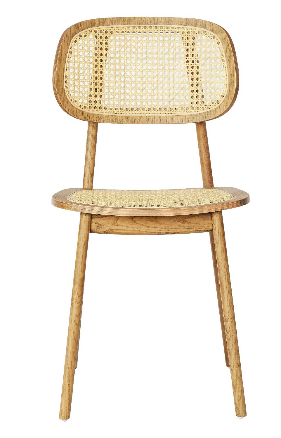 Chaise de restaurant en rotin brun massif Le Cap