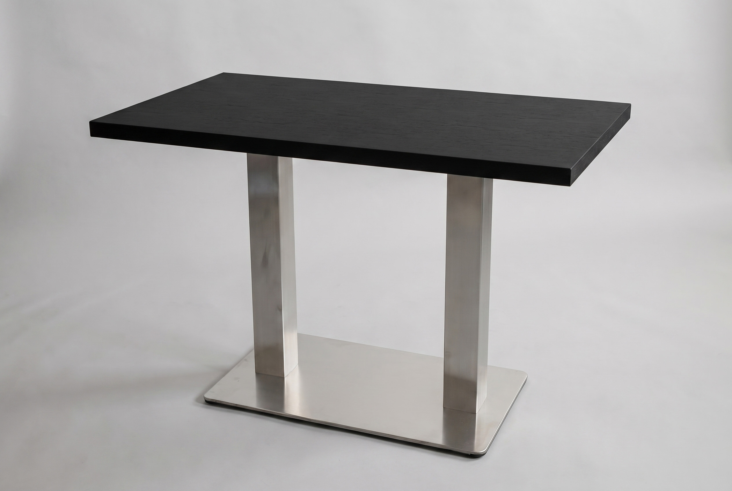 Table Salo 100x80cm Noir Table de restaurant Table de bistrot
