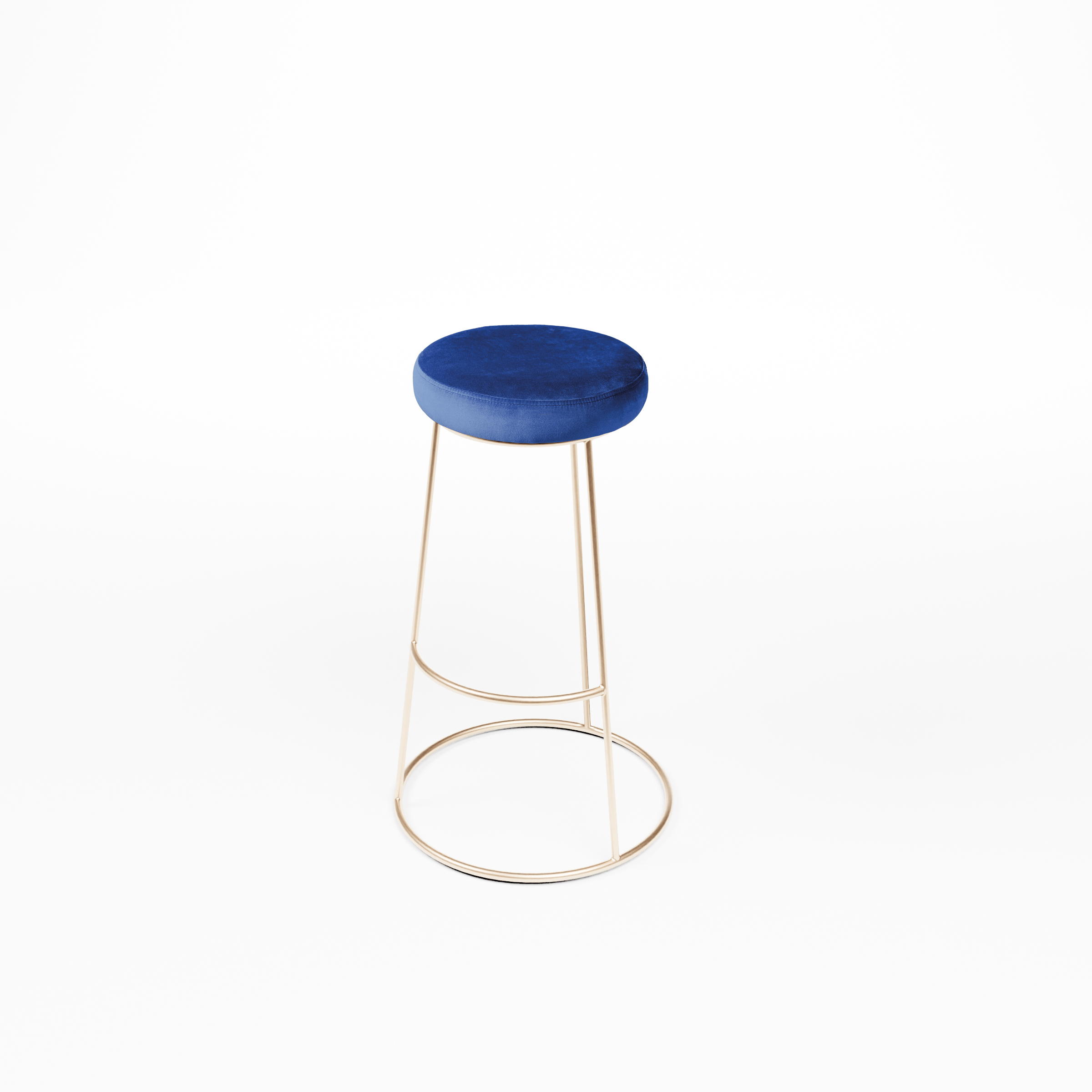 Tabouret de bar Iconic Rose Gold avec assise rembourrée Tabouret de bar Iconic Rose Gold avec assise rembourrée