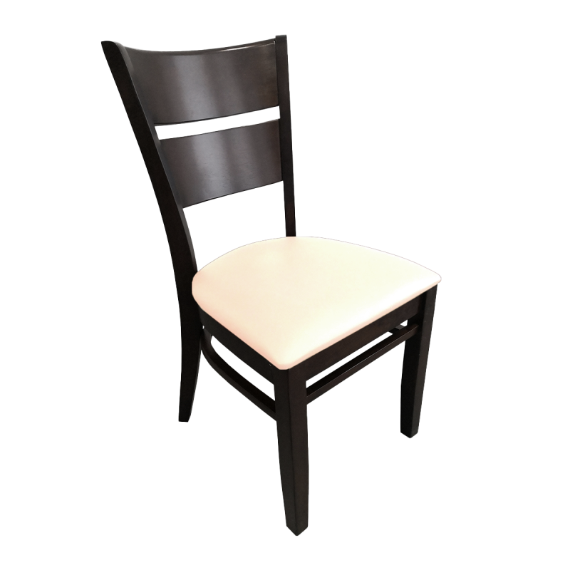 Restaurant Bistro Stuhl aus Vollholz Grace Kunstleder Bizon Beige Restaurant Bistro Stuhl aus Vollholz Grace Kunstleder Bizon Beige