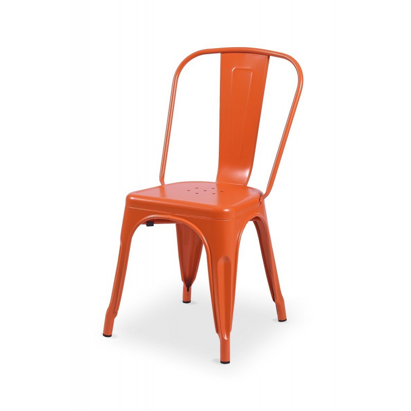 Restaurant Bistro Chaise en acier Steel Colore