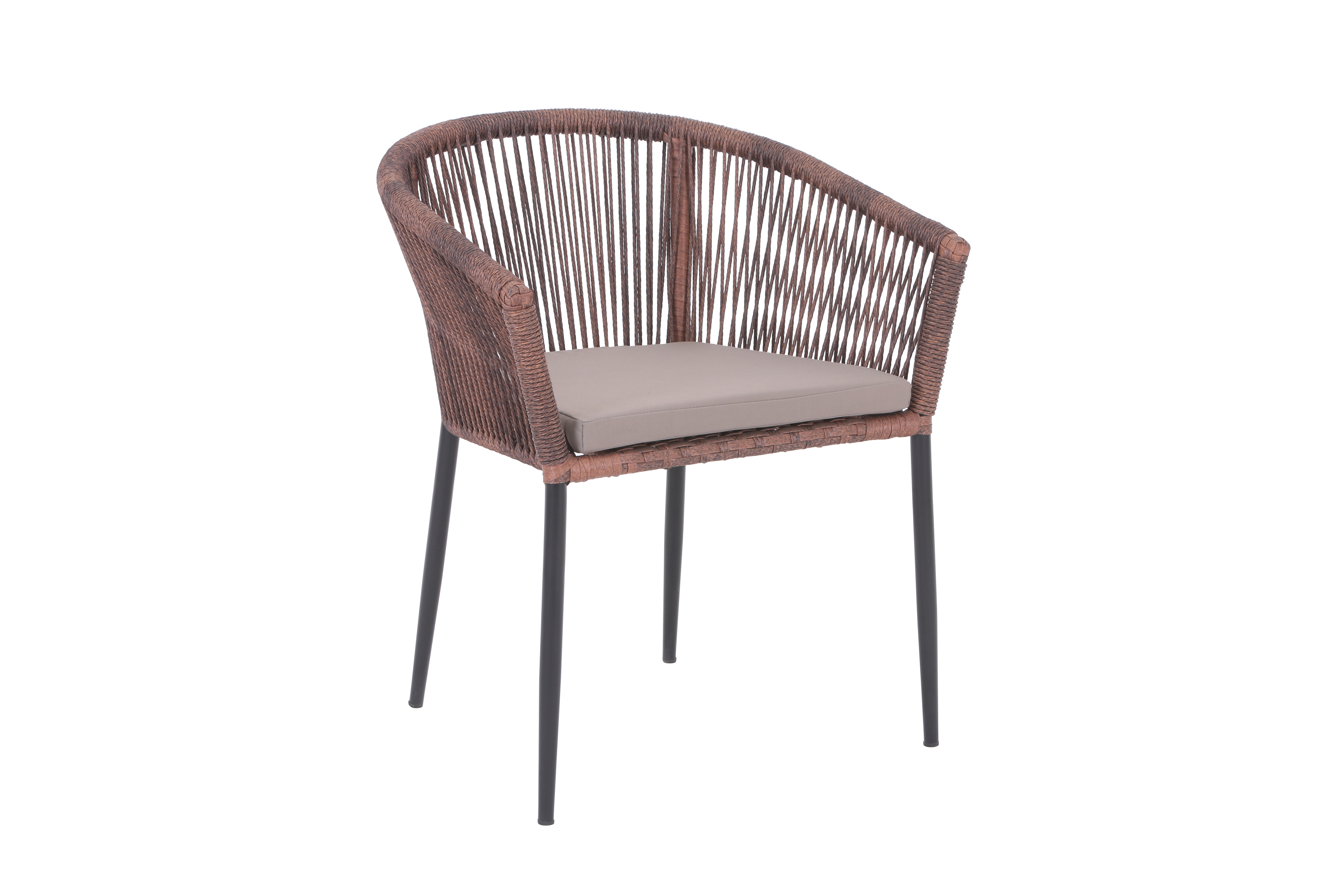 Chaise d'extérieur Siena avec cadre en aluminium pour l'extérieur Fauteuil anthracite