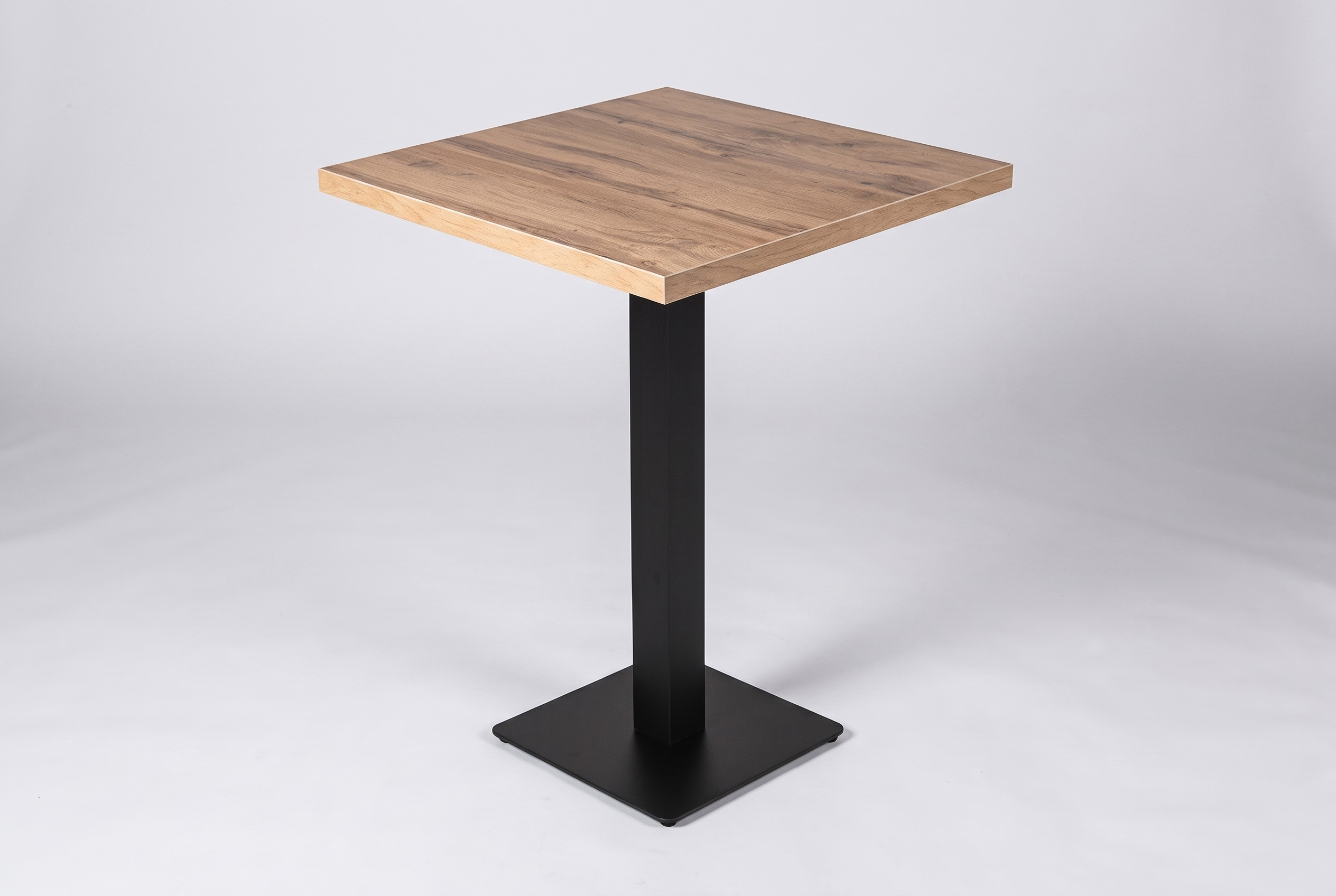 Stehtisch 70x70cm Eiche helle Holzoptik Hochtisch Bartisch