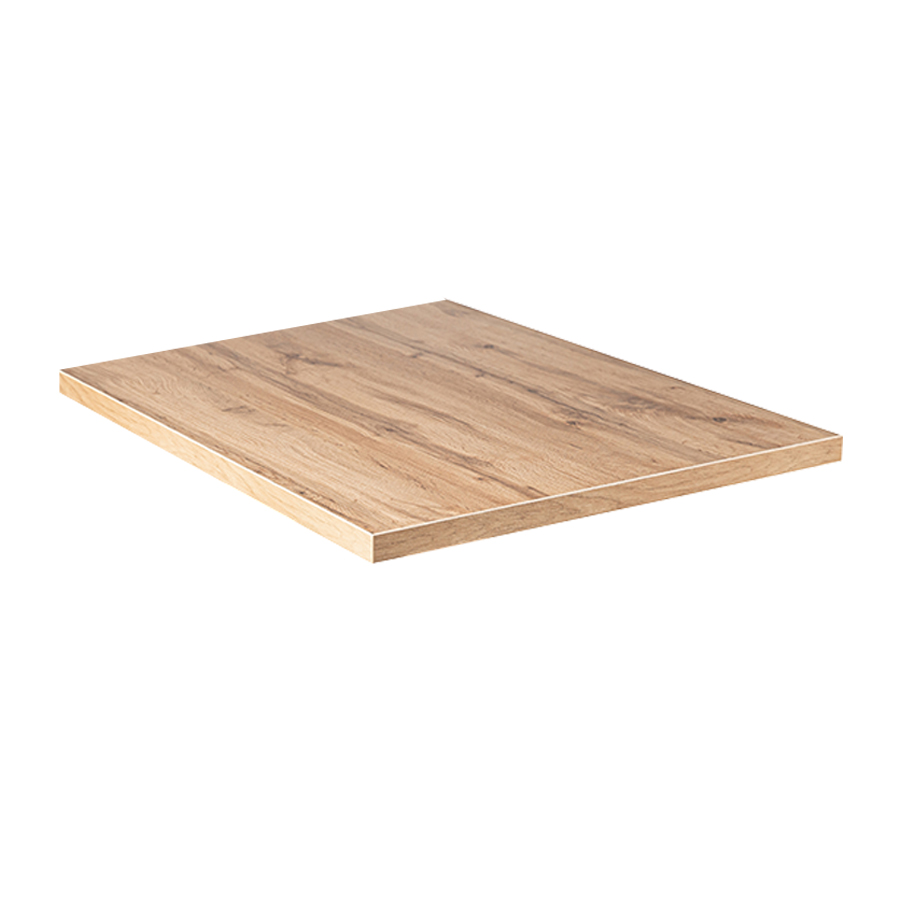 Restaurant Bistro Table 60x60cm Andora Chêne Table d'hôtes Pied de table argenté