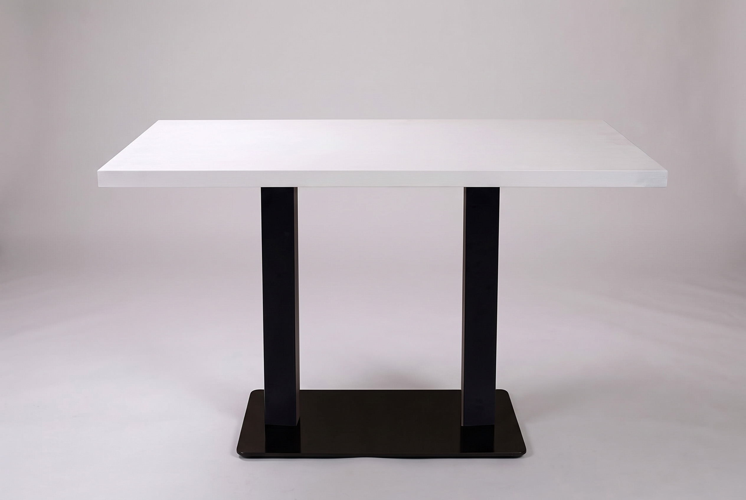 Table Bergamo 100x80cm Blanc Table de restaurant Table de bistrot