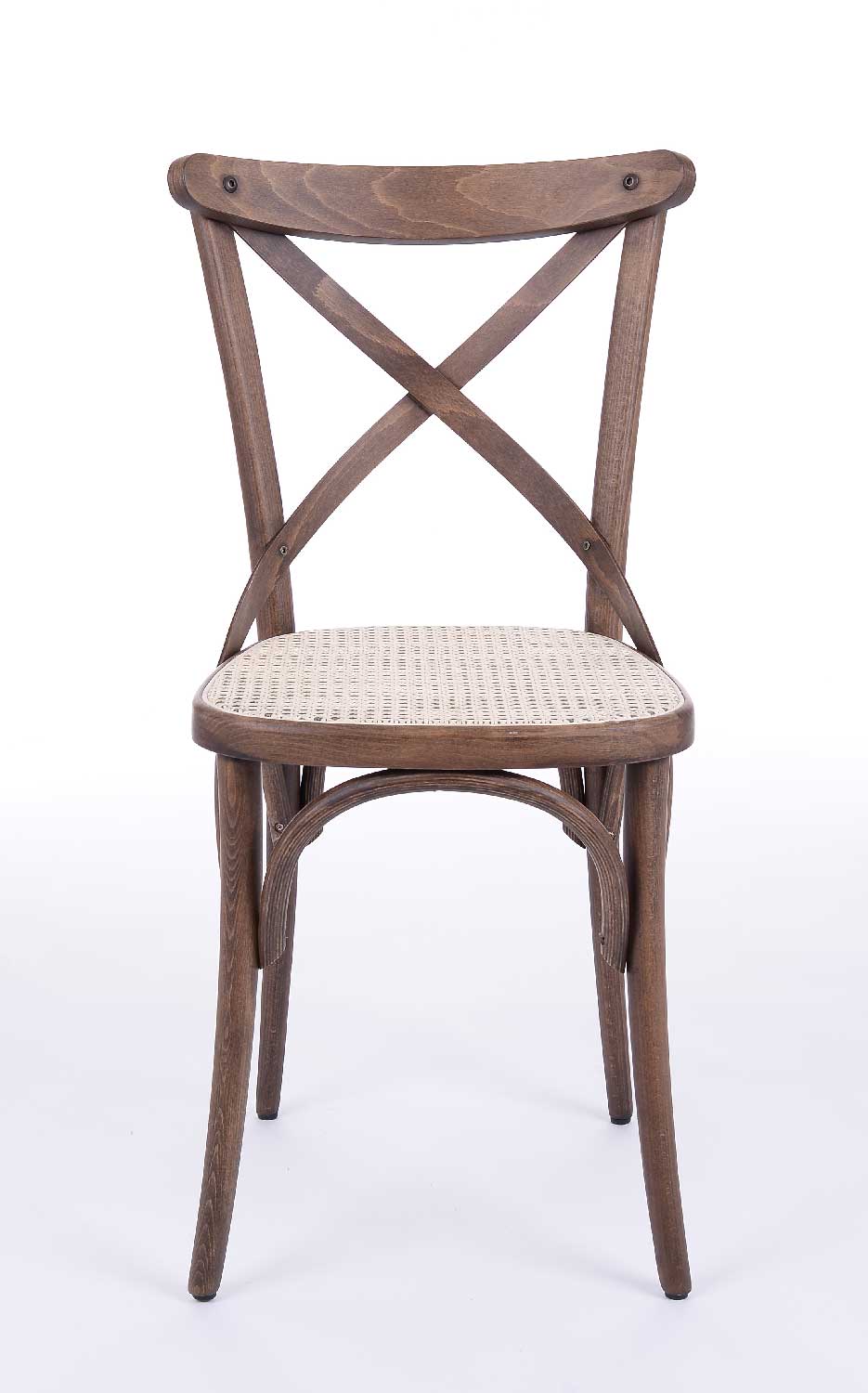 Chaise de restaurant Bistro Rétro Nizza Rotin massif Marron