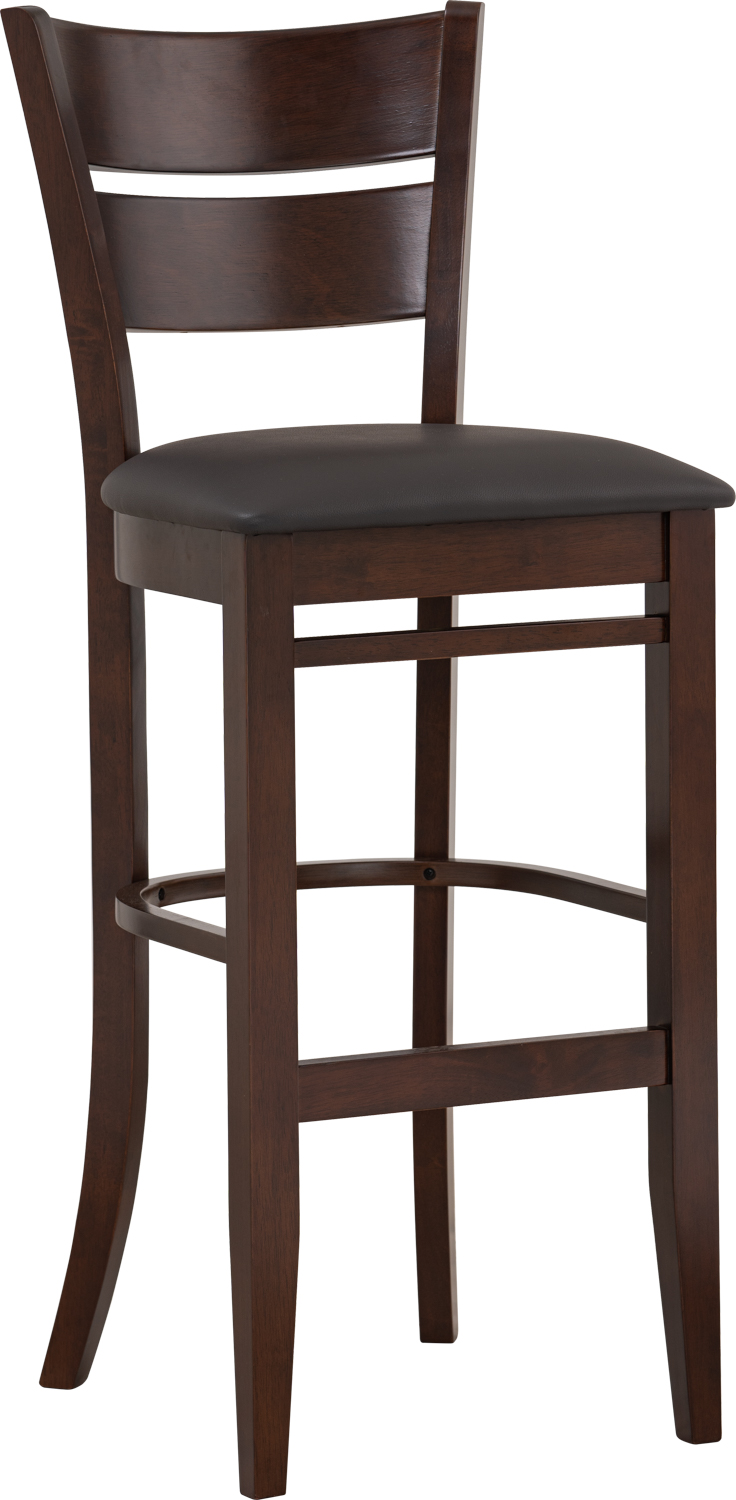 Chaise Tabouret de bar Grace marron foncé Chaises de restaurant Hôtel Bistro