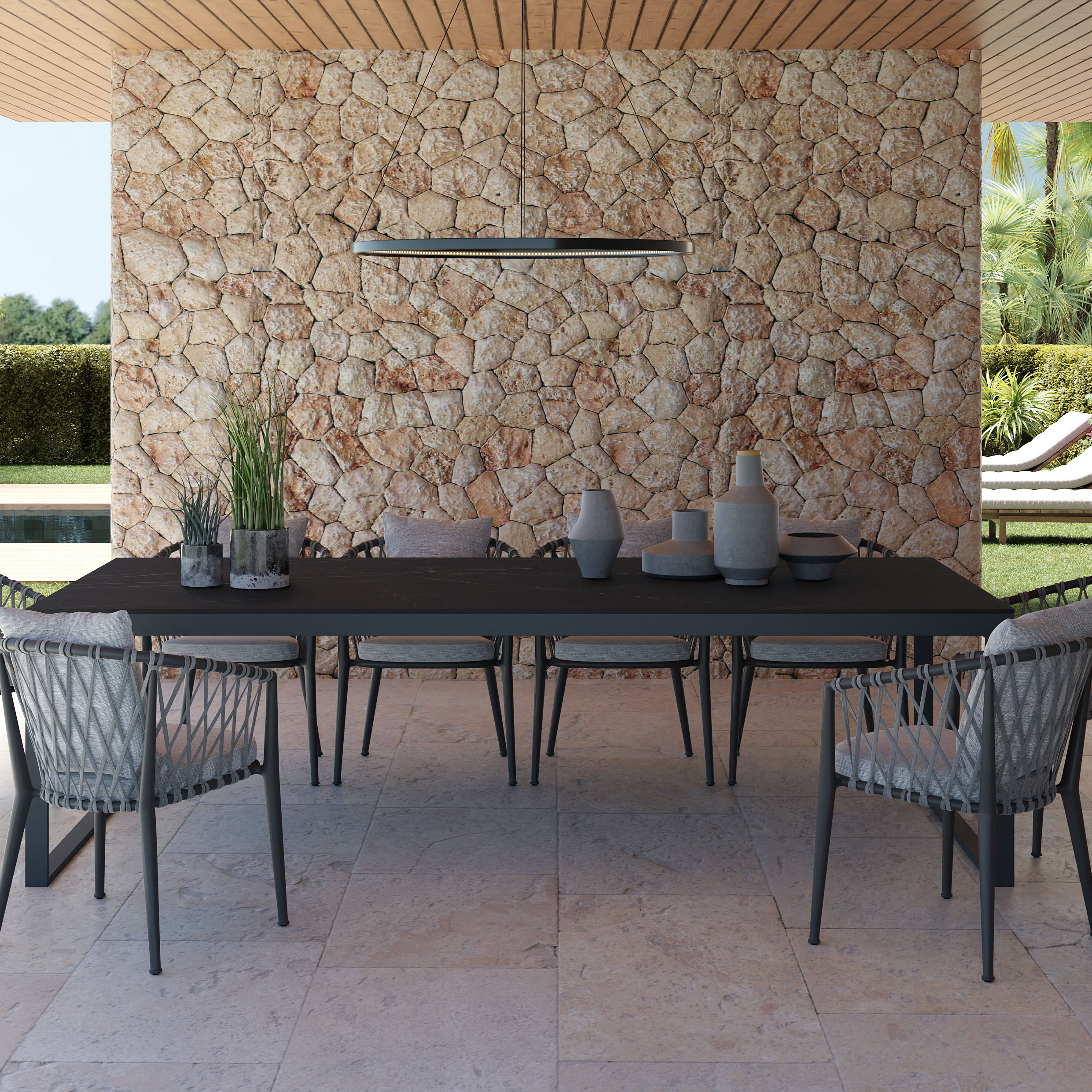 Table de restaurant Catania Marron Aspect marbre 120x80cm Table de bistrot Table de restaurant Catania Marron Aspect marbre 120x80cm Table de bistrot