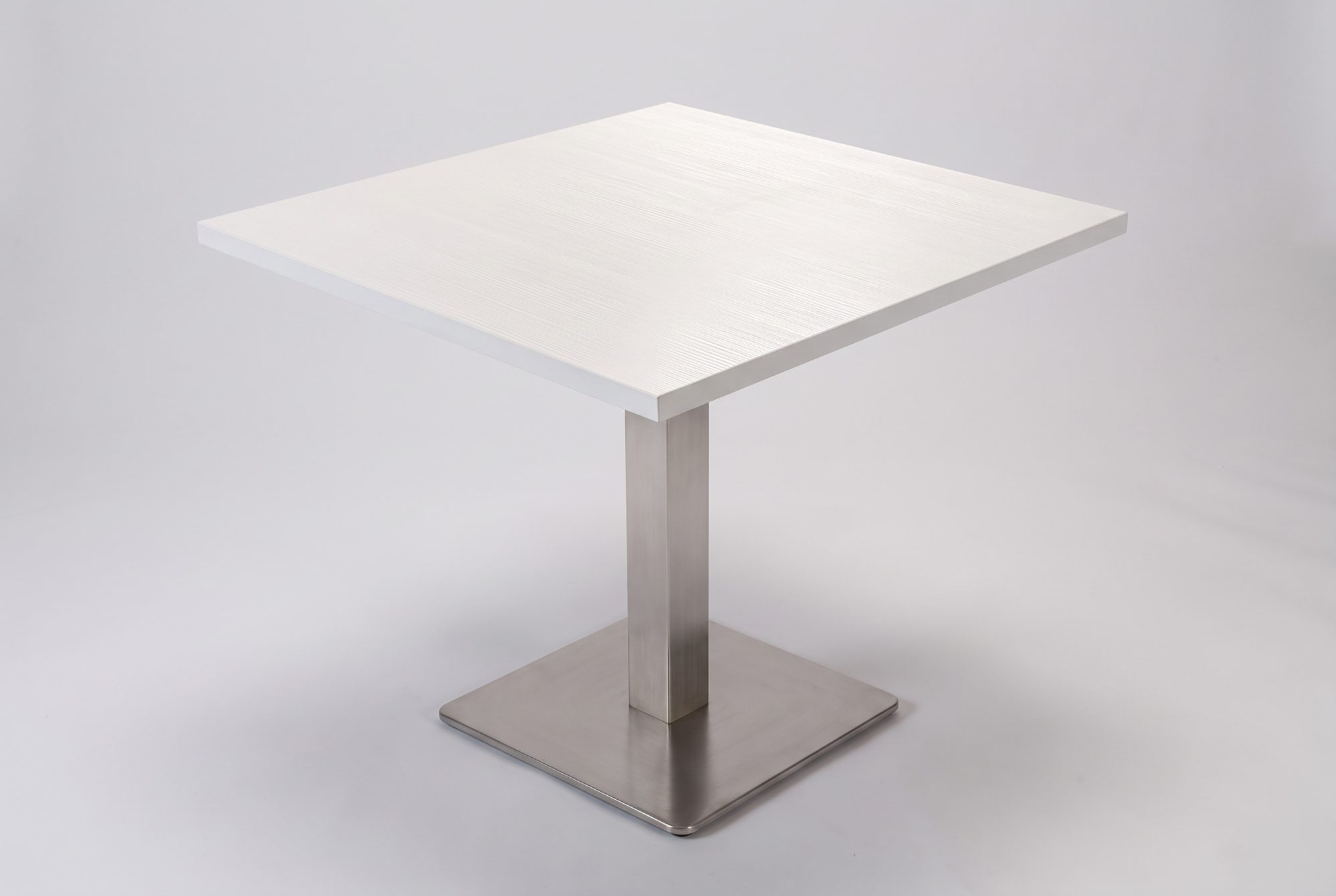 Tisch Bergamo 80x80cm Weiss Restauranttisch Bistrotisch Gastrotisch-ING10688M