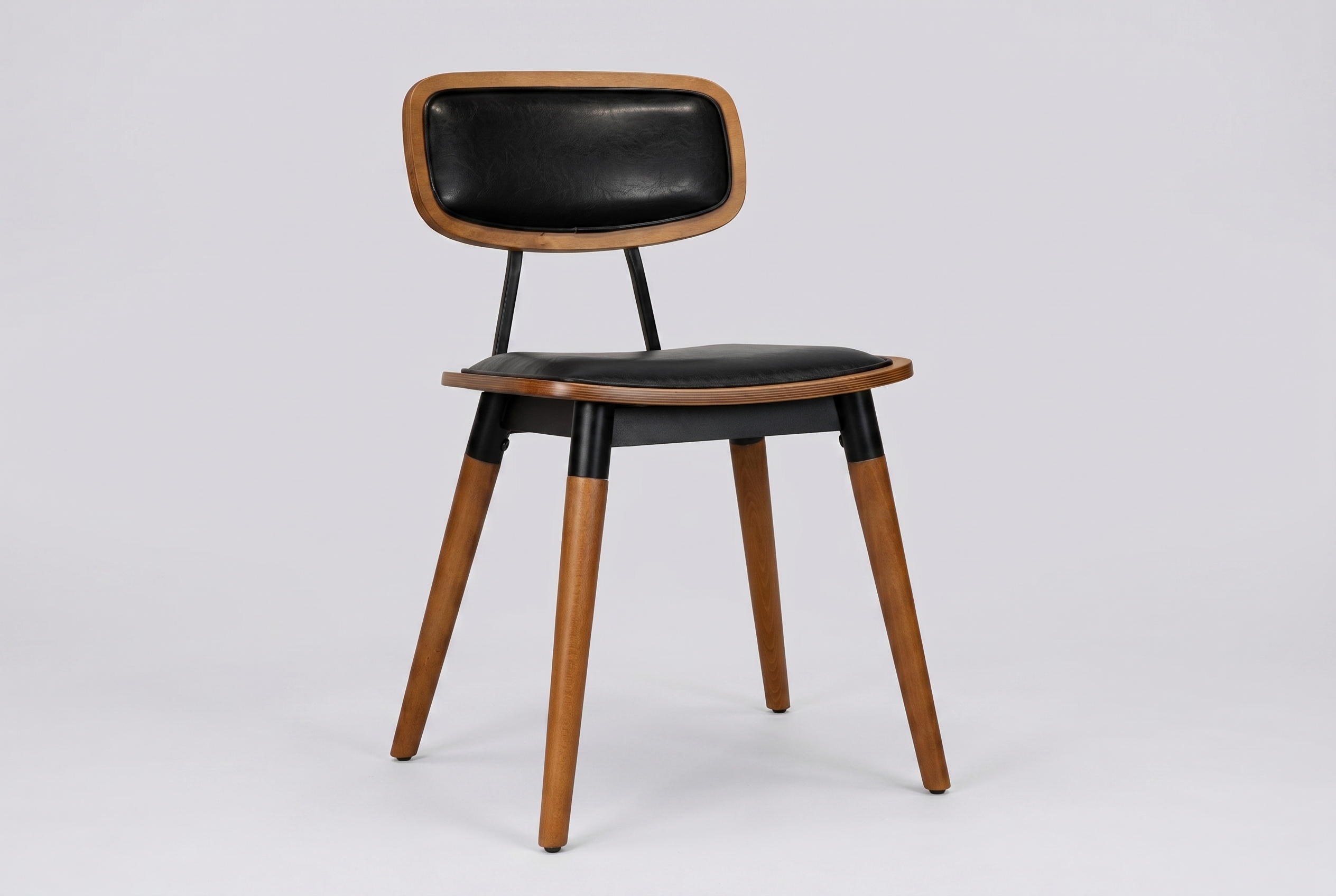 Chaise de restaurant Bistro Vintage en similicuir vert, noir ou bordeaux