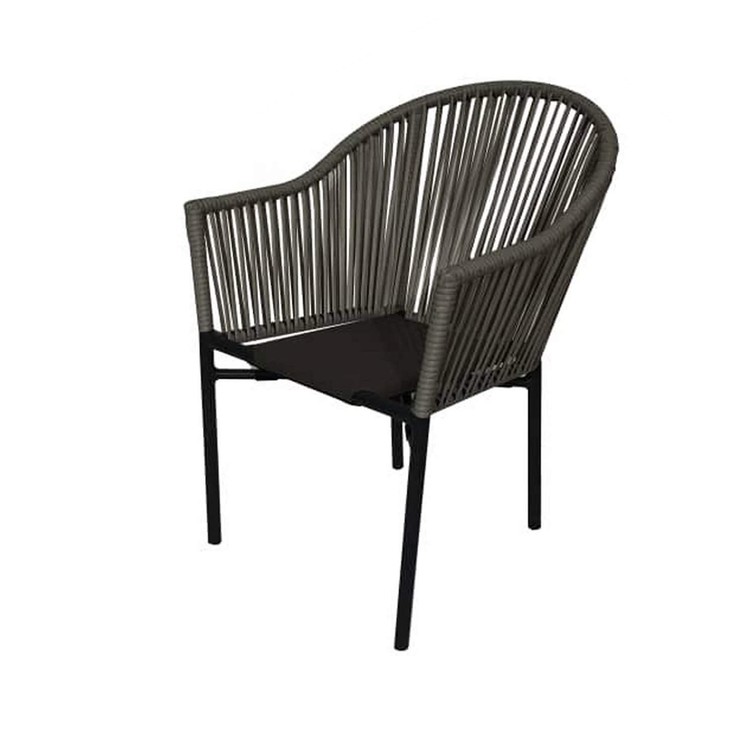 Polyrattan Stuhl Parma Braun Outdoor-SW10392