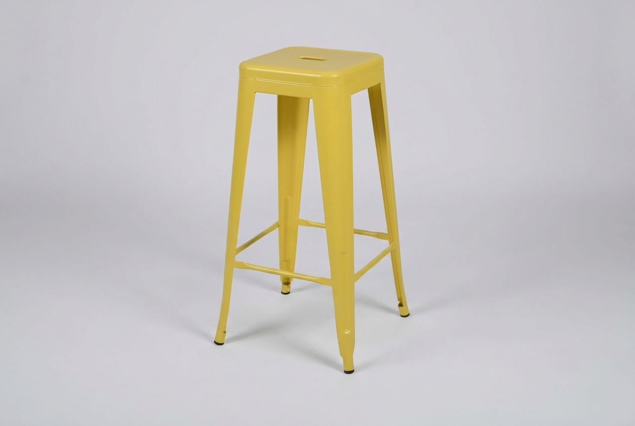 Tabouret de bar en acier Steel Colore