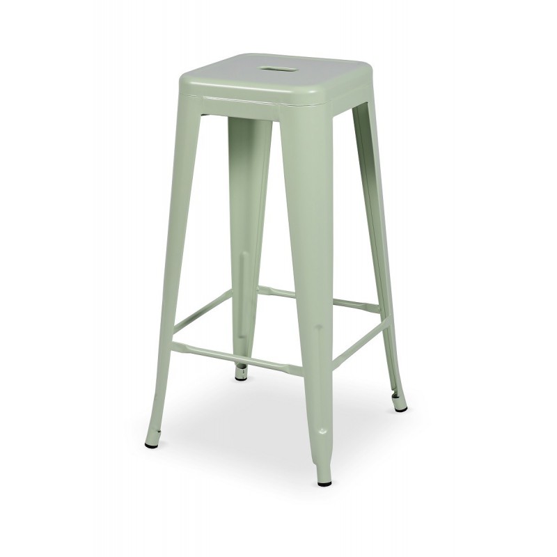 Barhocker aus Stahl Steel Colore Grün