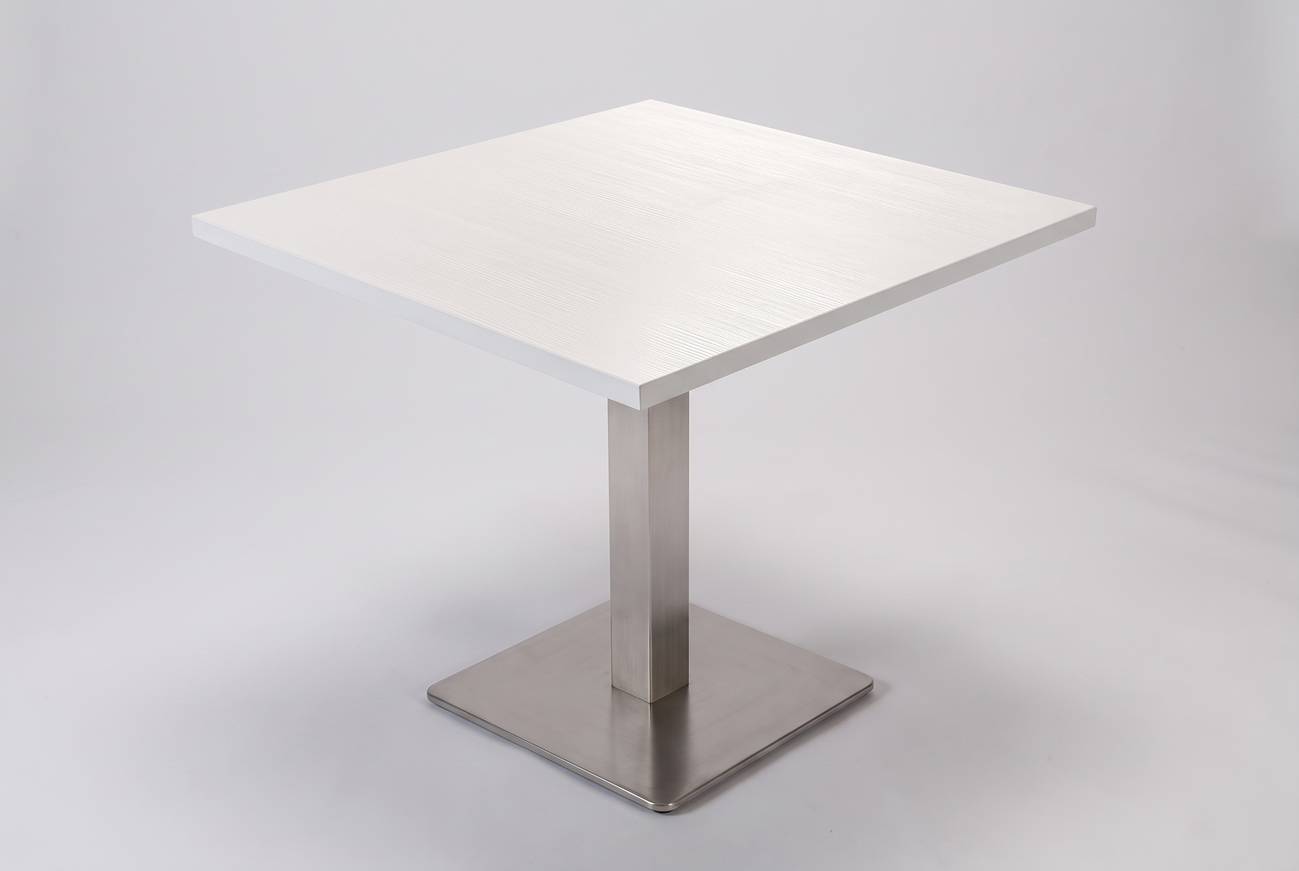 Table Bergamo 50x50cm Blanc Table de restaurant Table de bistrot