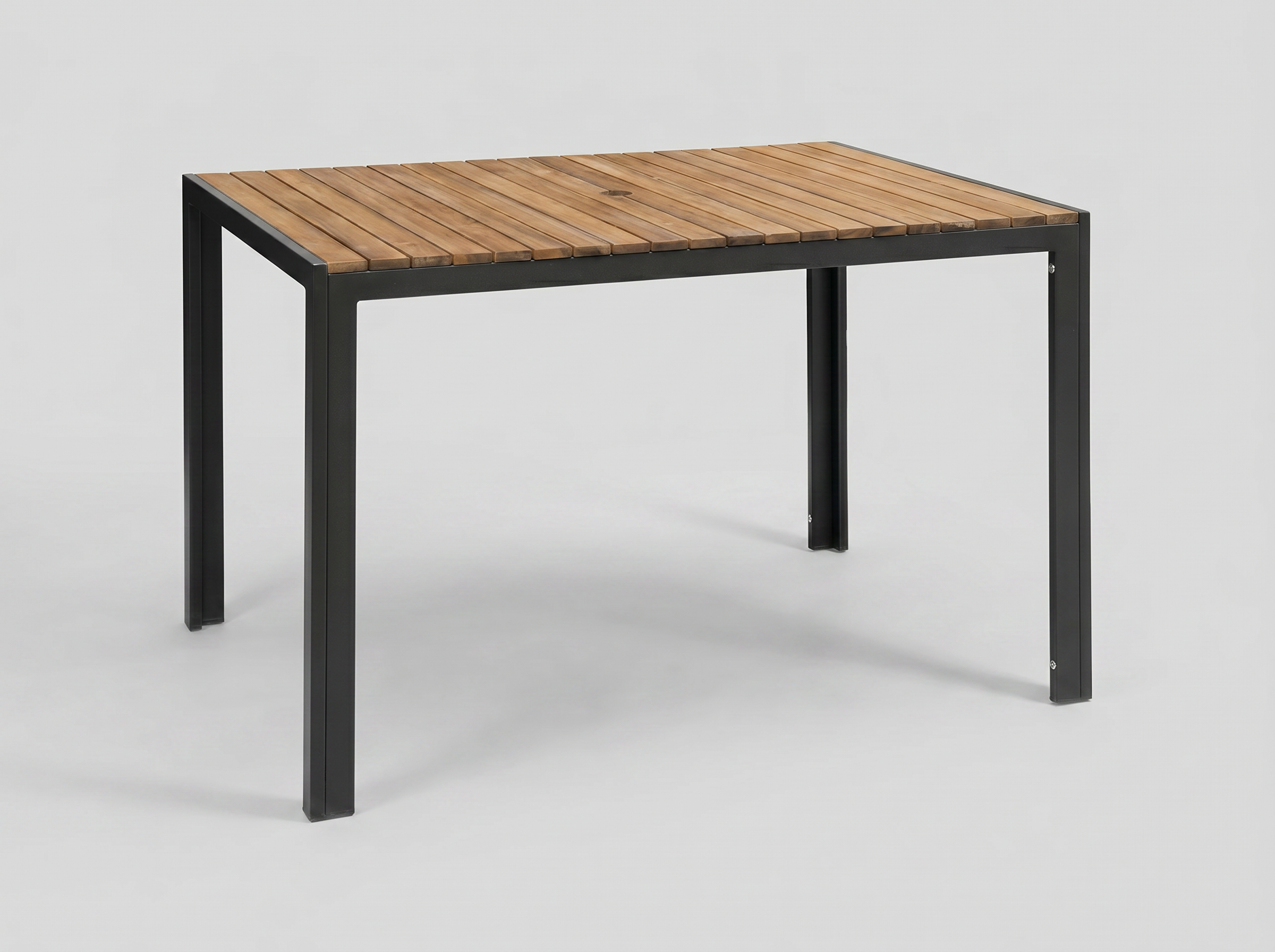 Table d'extérieur Lero Extérieur acier et acacia 120x80