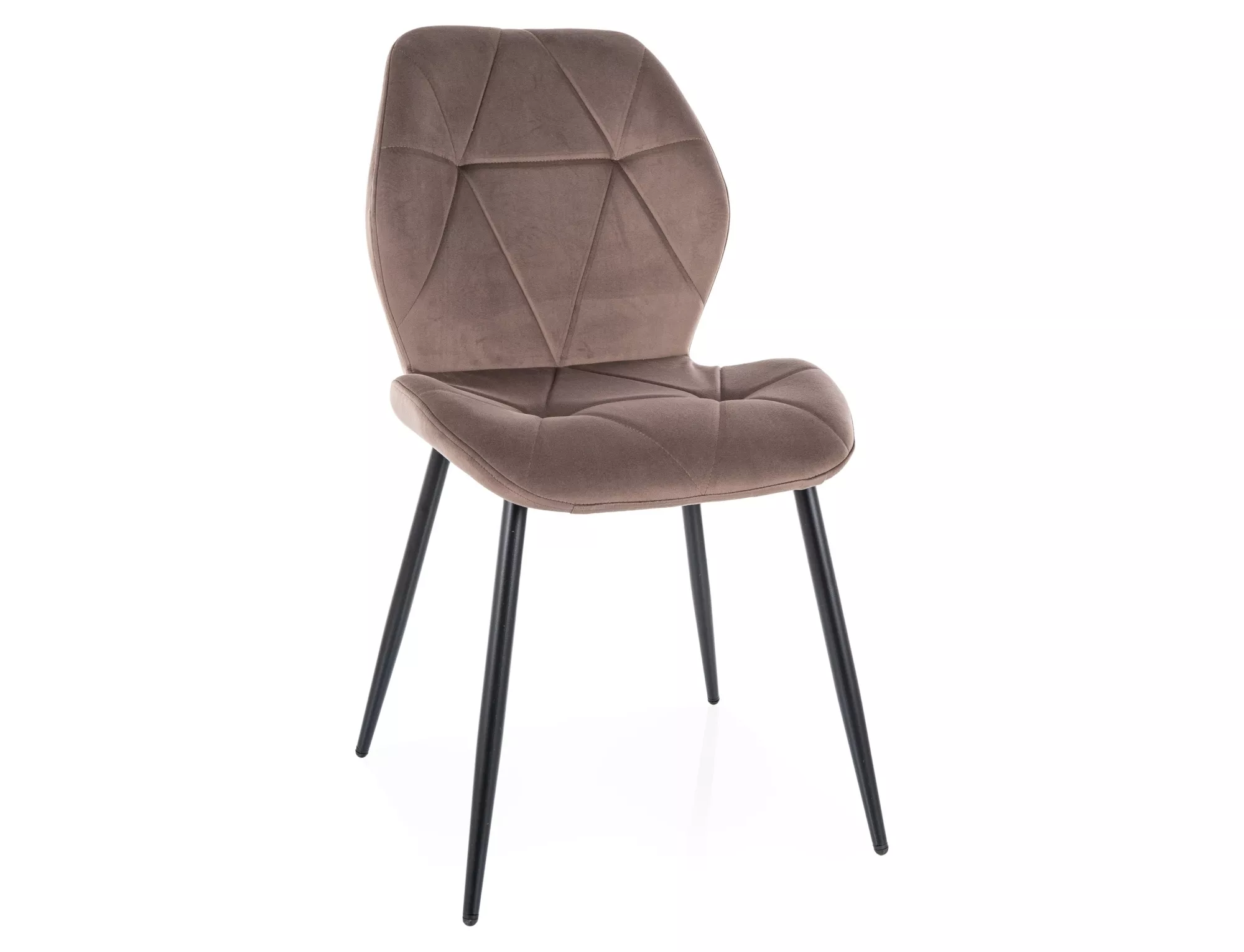 Chaise de restaurant Silva tissu velours cappuccino rembourré Chaise de restaurant Silva tissu velours cappuccino rembourré