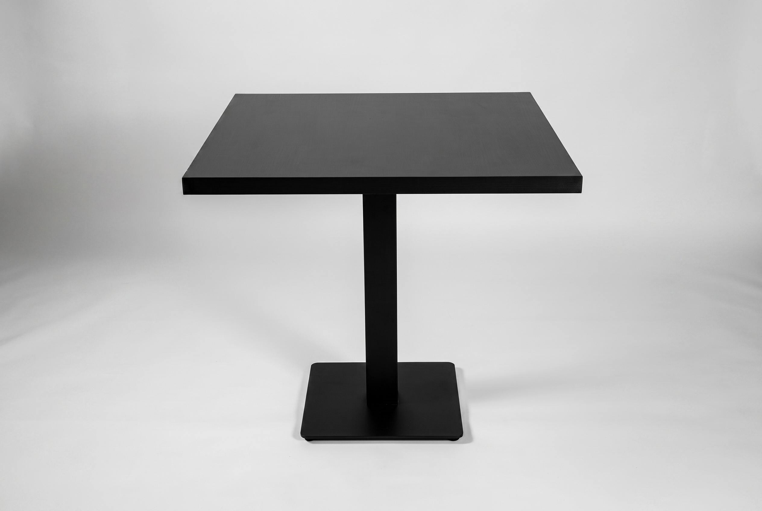 Table Salo 50x50cm Noir Table de restaurant Table de bistrot