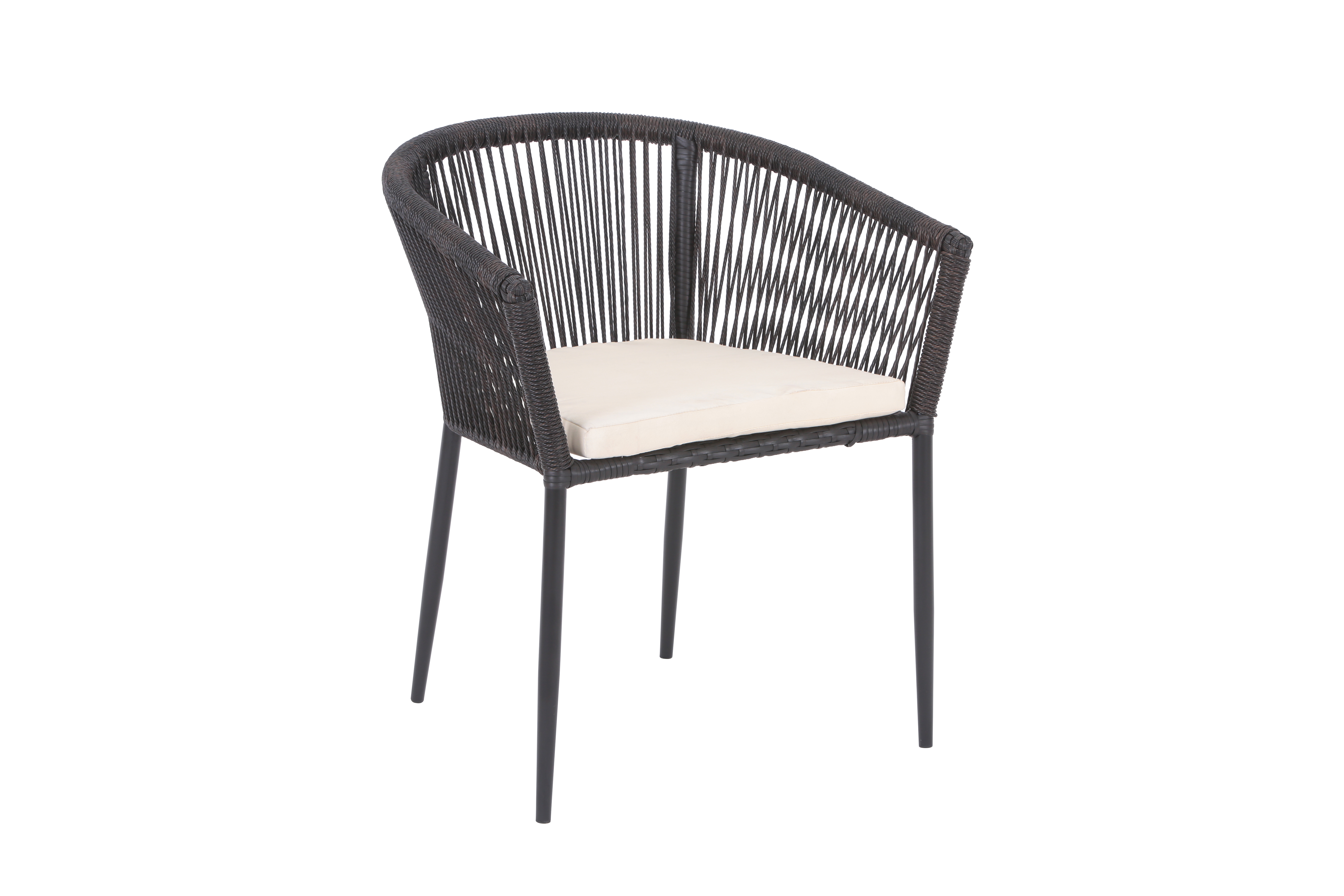 Chaise d'extérieur Siena avec cadre en aluminium pour l'extérieur Fauteuil anthracite
