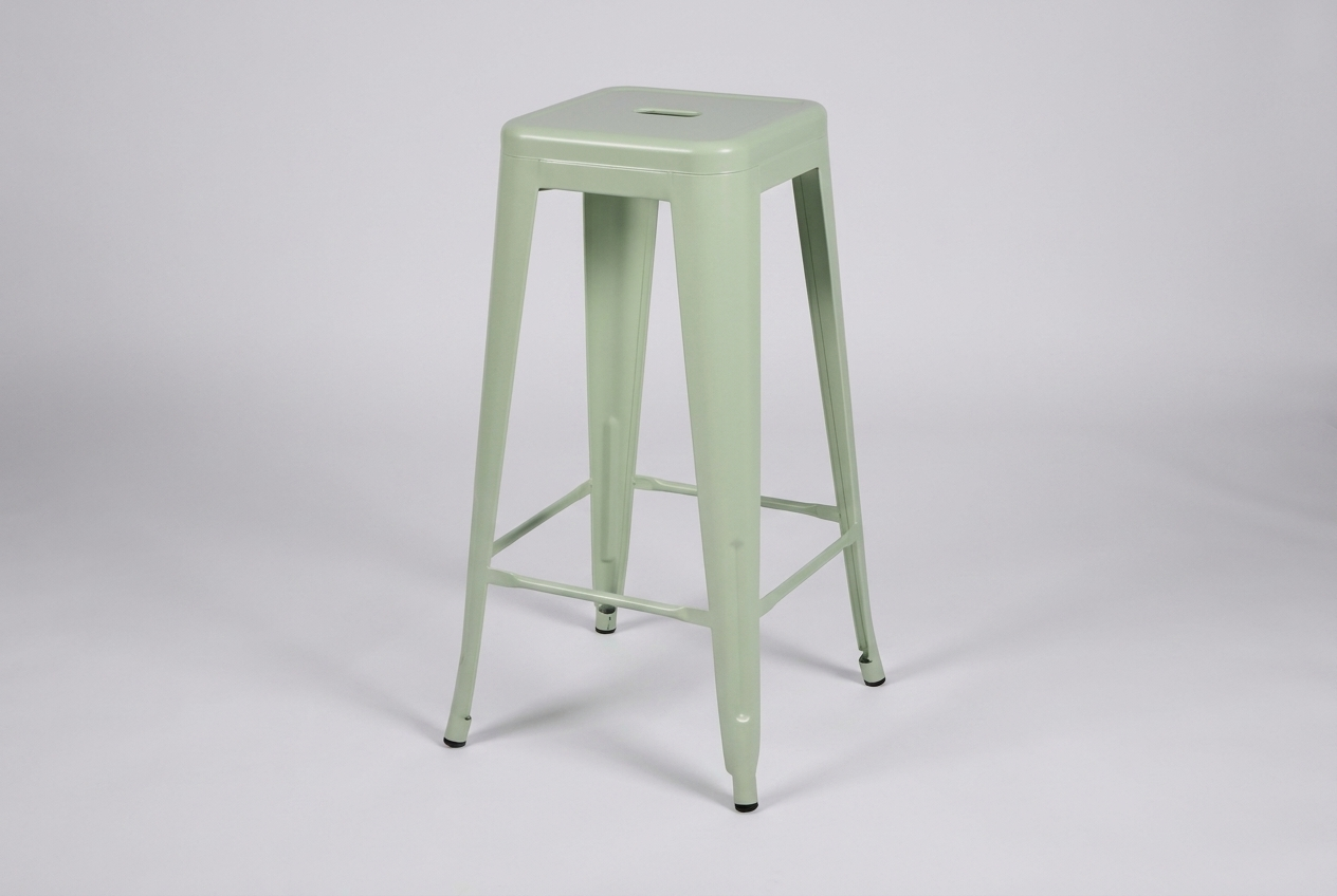 Tabouret de bar en acier Steel Colore